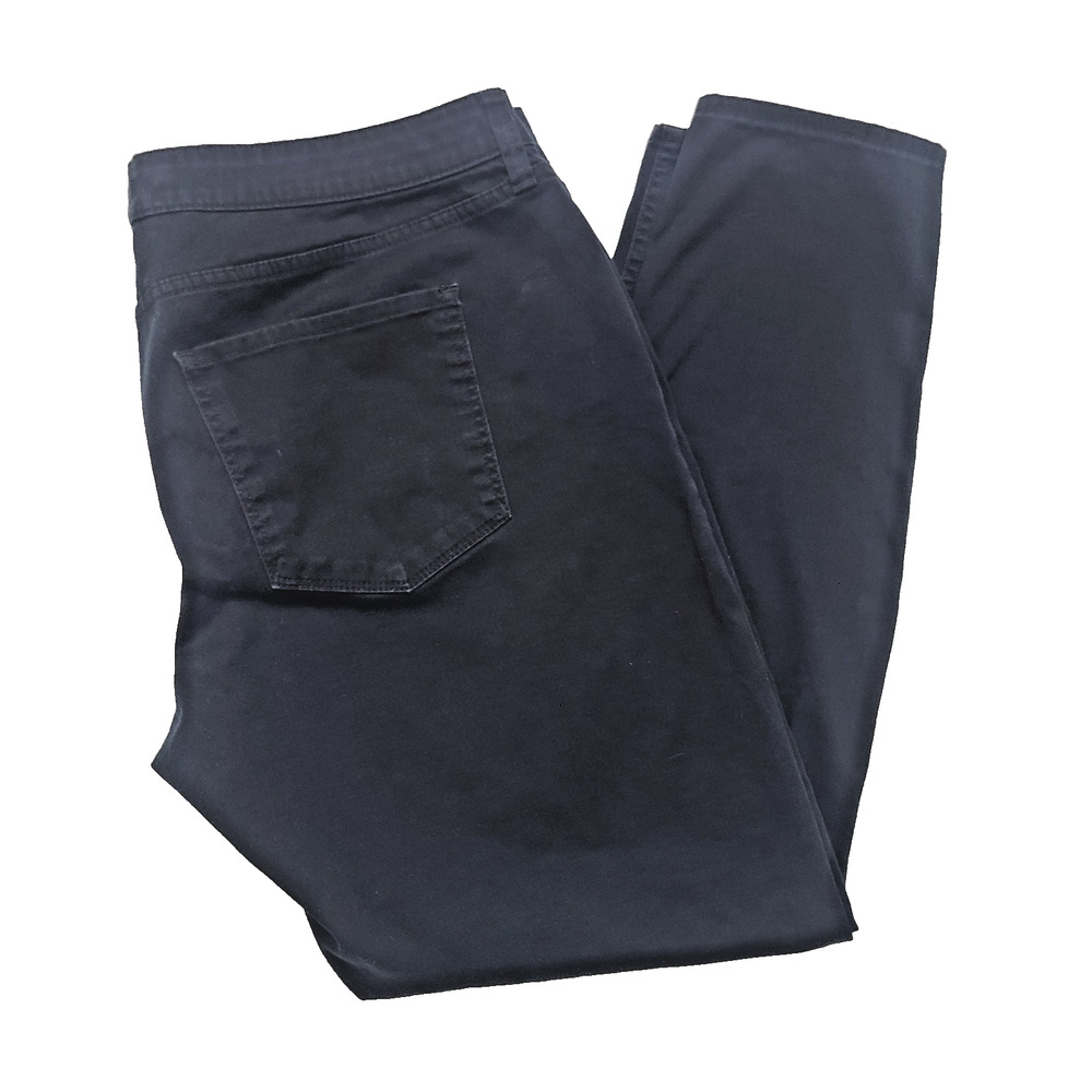 Women's Arizona Jean Co Size 17 Black Denim Jeans Cotton Soft - Picture 5 of 11